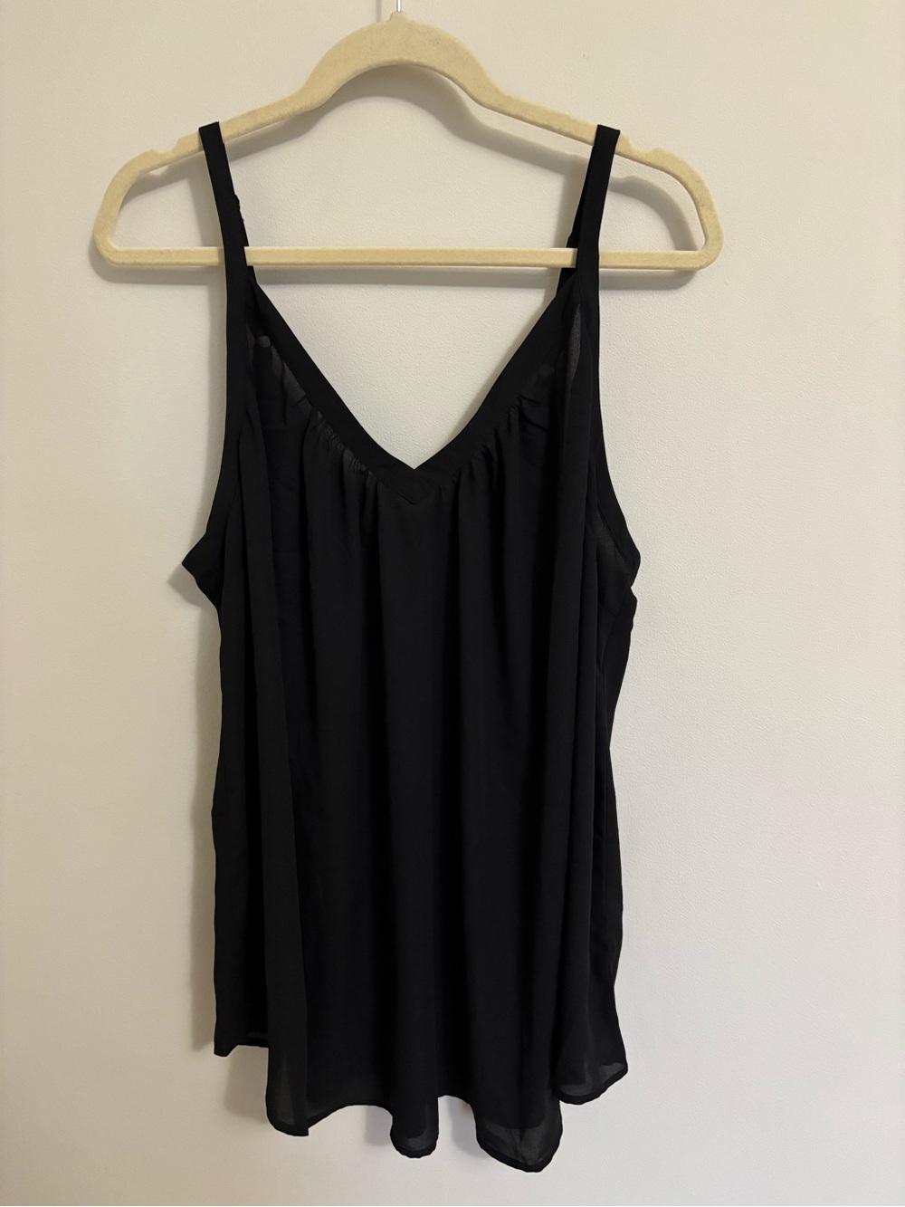torrid plus size Black V-Neck Adjustable-Strap Camisole